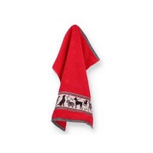Bunzlau Castle | Keukendoek Hond Rood| 60.00 x 53.00 cm