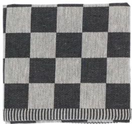 Bunzlau Castles-sTheedoek Block - Zwart| 60 x 53 cm