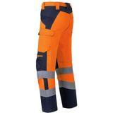 Havep - Werkbroek Multi Shield 80308 - Fluo Oranje/Dark Navy - Verdekte Ritssluiting