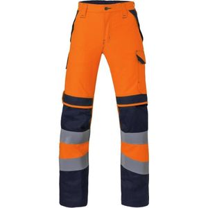 Havep - Werkbroek Multi Shield 80308 - Fluo Oranje/Dark Navy - Verdekte Ritssluiting