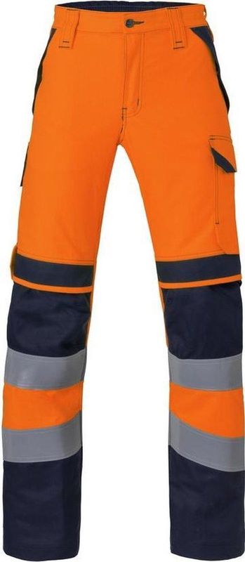 Havep - Werkbroek Multi Shield 80308 - Fluo Oranje/Dark Navy - Verdekte Ritssluiting