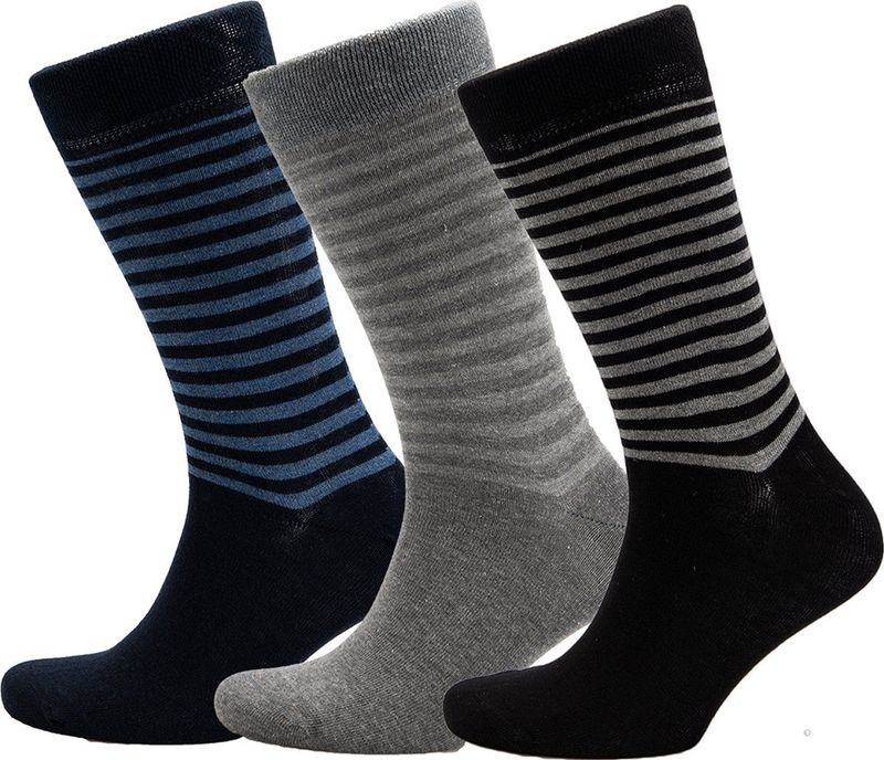 Campbell - Sokken - Donkerbruin - 3-pack