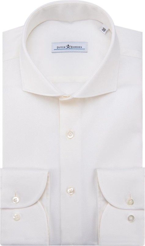 Dutch Dandies - Slim Fit Overhemd - Wit - Lange Mouwen