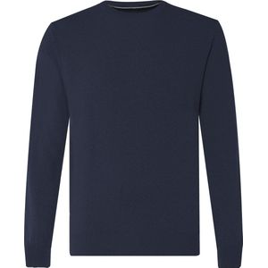 The BLUEPRINT Premium - Donkerblauwe Crew-neck Sweater - Heren