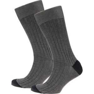 Dutch Dandies Basic grey sokken