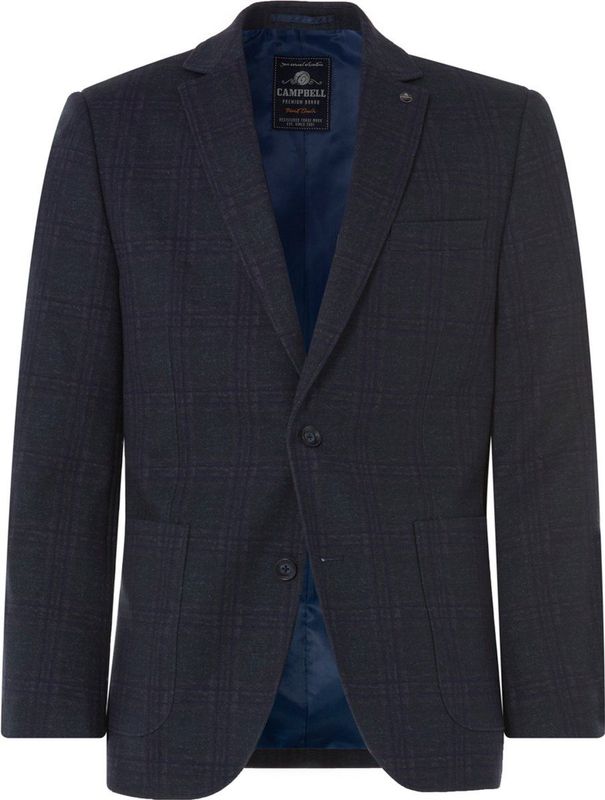 Campbell - Horley - Colbert - Donker Groen - 54% Polyester 34% Katoen 10% Viscose 2% Elastaan