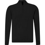 Schipperstrui heren - heren trui zwart/antraciet gemeleerd - gevoerd - maat 3XL