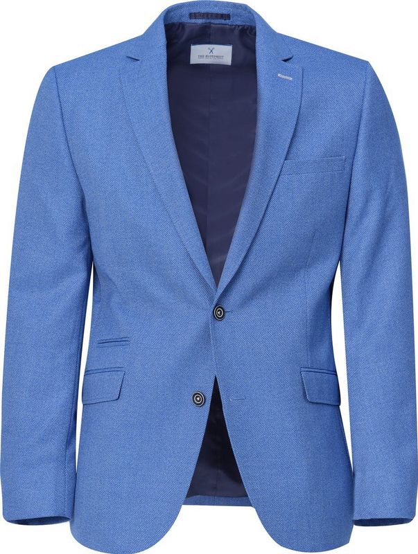 The Blueprint - Blazer - Blauw - Katoen