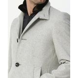 Nobel - Mantel - Zilvergrijs - Wol/Polyester/Polyamide