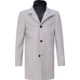 Nobel - Mantel - Zilvergrijs - Wol/Polyester/Polyamide
