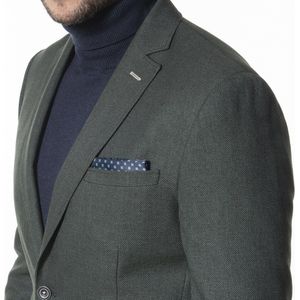 The Blueprint - Blazer - Blauw - Katoen