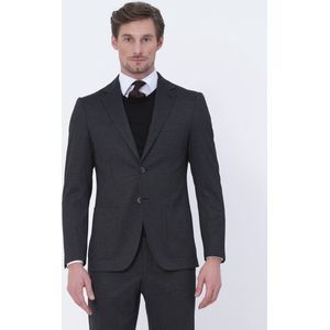 Recall - Mix & Match Colbert - Donkergrijs - 75% Polyester - 20% Viscose - 5% Elastaan