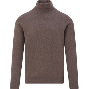 The BLUEPRINT - Premium Pullover Rollneck - Donkerbruin - Heren
