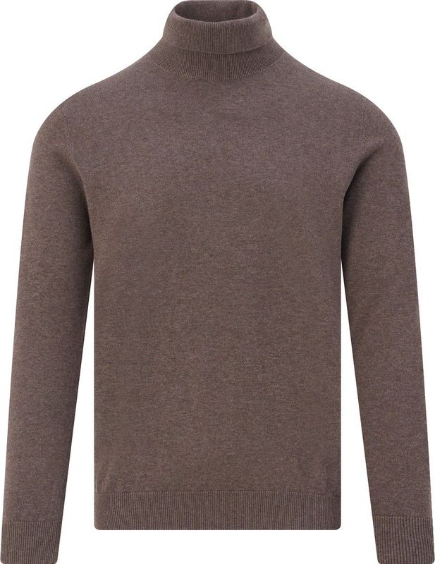 The BLUEPRINT - Premium Pullover Rollneck - Donkerbruin - Heren