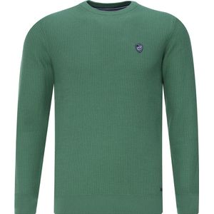 Campbell - Heren Trui - Deep Grass Green - Ronde Hals