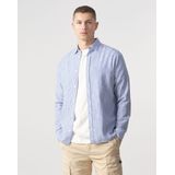 J.C. Rags - Overhemd - Blauw - Katoen