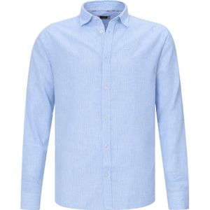 J.C. Rags - Overhemd - Blauw - Katoen