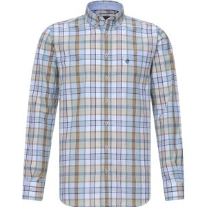 Campbell - Casual Overhemd - Groen - Lange Mouw