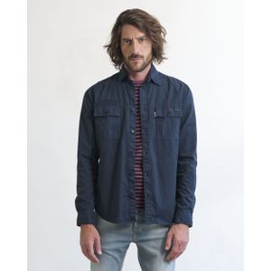 J.C. Rags - Overhemd - Blauw - Katoen