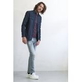 J.C. Rags - Overhemd - Blauw - Katoen