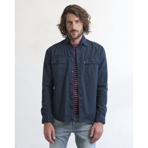 J.C. Rags - Overhemd - Blauw - Katoen