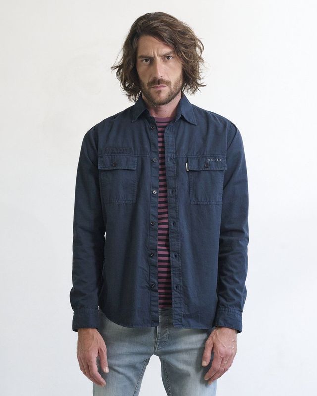 J.C. Rags - Overhemd - Blauw - Katoen