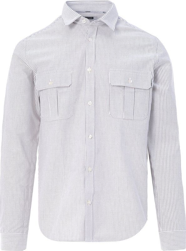 J.C. Rags - Ruster - Overhemd - Casual - Lange Mouwen - Blauw - Katoen