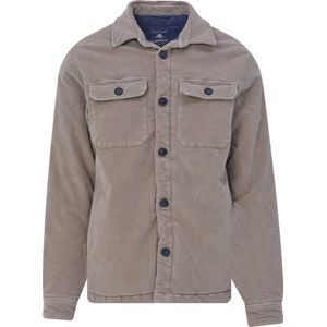 Campbell - Classic Overshirt - Petrified Oak - Katoen - Lange Mouwen