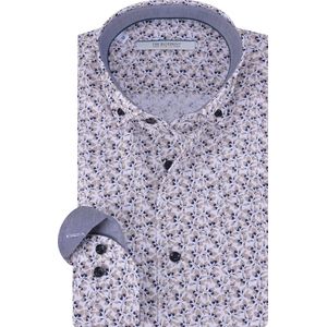 The Blueprint - Overhemd - Blauw - Katoen