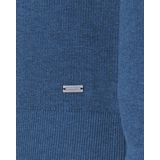 Campbell - Classic Schipperstrui - Dusty Olive - Katoen - Effen Patroon