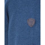 Campbell - Classic Schipperstrui - Dusty Olive - Katoen - Effen Patroon