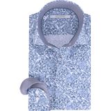 The Blueprint Premium - Casual Heren Overhemd - Lange Mouw - Blauw - Katoen