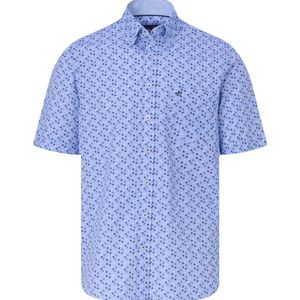 Campbell - Casual Overhemd - Aqua - Katoen