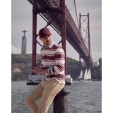 Campbell - Polo LM - Heren Polo - Lange Mouw - Nocturne Streep - 100% Katoen