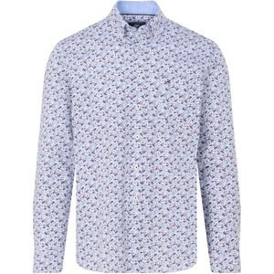 Campbell - Casual Overhemd - Blauw - 100% Katoen