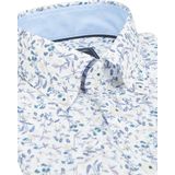 Campbell - Casual Overhemd - Aqua - Katoen