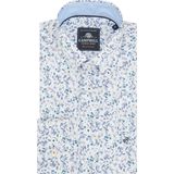 Campbell - Casual Overhemd - Aqua - Katoen