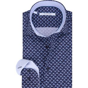 The Blueprint - Overhemd - Blauw - Katoen