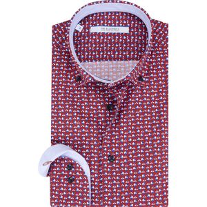 The BLUEPRINT Premium - Overhemd - Rood - Lange Mouwen
