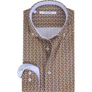 The BLUEPRINT - Casual Heren Overhemd - Lange Mouw - Blauw - Katoen