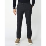 Campbell - Chino Broek - Blauw Ruitdessin - Katoen Polyester Viscose Elasthaan