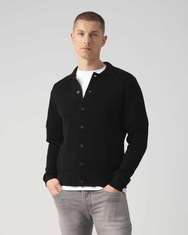 J C RAGS Raven Polo Heren lange mouw