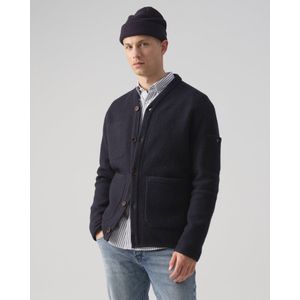 J.C. Rags Vest Roswell - Wol - Kleur Sky Captain
