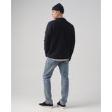 J.C. Rags Vest Roswell - Wol - Kleur Sky Captain