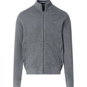 Campbell - Vest - Grijs Melange - 100% Katoen - Ritssluiting