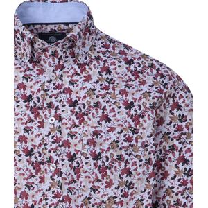 Campbell - Casual Overhemd - Rood - Lange Mouwen