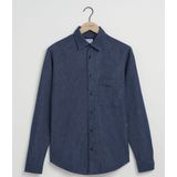 J.C. RAGS - Rix Casual - Overhemd - Blue Indigo - 100% Katoen