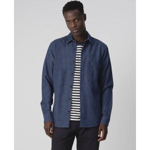 J.C. RAGS - Rix Casual - Overhemd - Blue Indigo - 100% Katoen