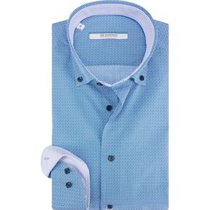 The Blueprint - Overhemd - Blauw - Katoen