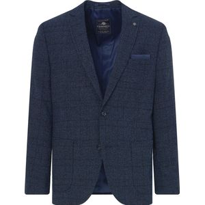 Campbell - Classic Colbert - Blauw - 70% Polyester, 28% Viscose, 2% Elastaan